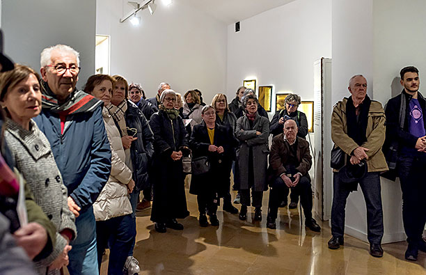 Inauguració d'«Art i Paraula» al Museu d'Art de Sabadell.