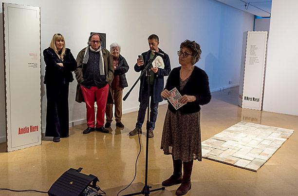 Inauguració d'«Art i Paraula» al Museu d'Art de Sabadell.