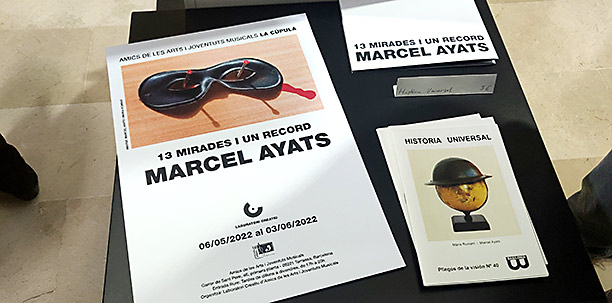 Inauguració a Terrassa de l'exposició «13 Mirades i un record. Marcel Ayats»