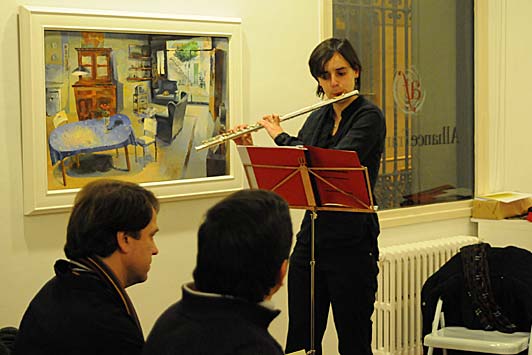 Montserrat Munill va interpretar la seva obra titulada "Sis moments", la partitura de la qual s'inclou a la plaquette.