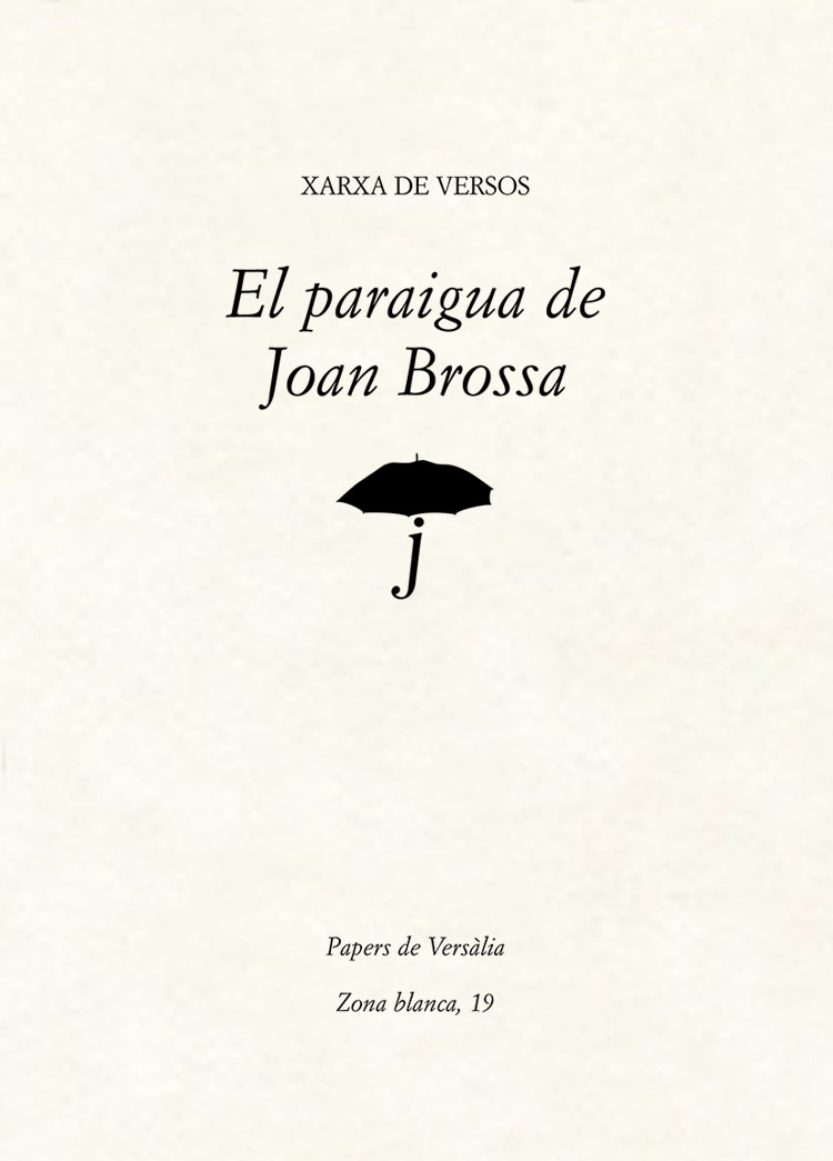 Portada llibre El paraigua de Joan Brossa